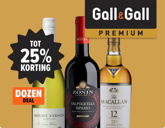 Premium deals tot 25% korting. Speciaal afgeprijsd voor gall & gall premium
